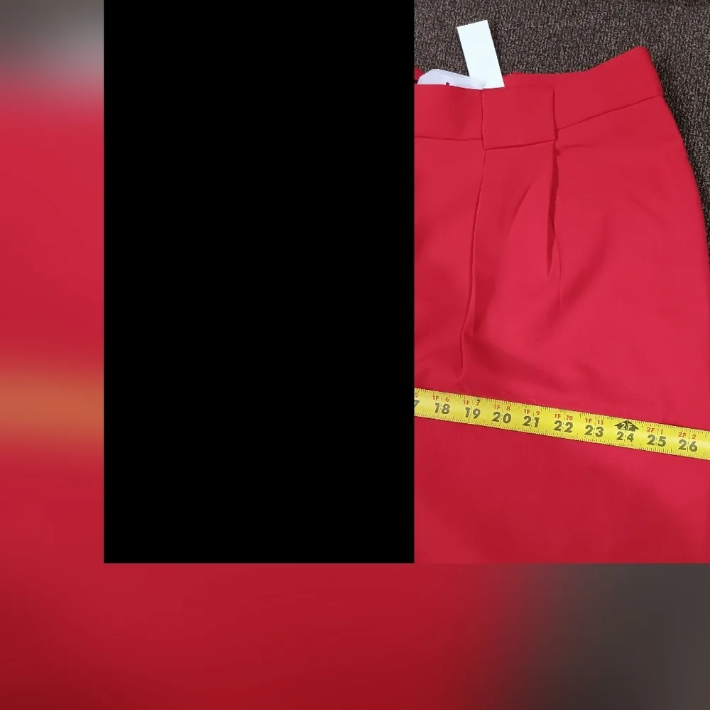 Gabrielle Union Tapered Leg Dress Career Pants Red High Waist Pant NWT Sz XXL/20 - Picture 6 of 12